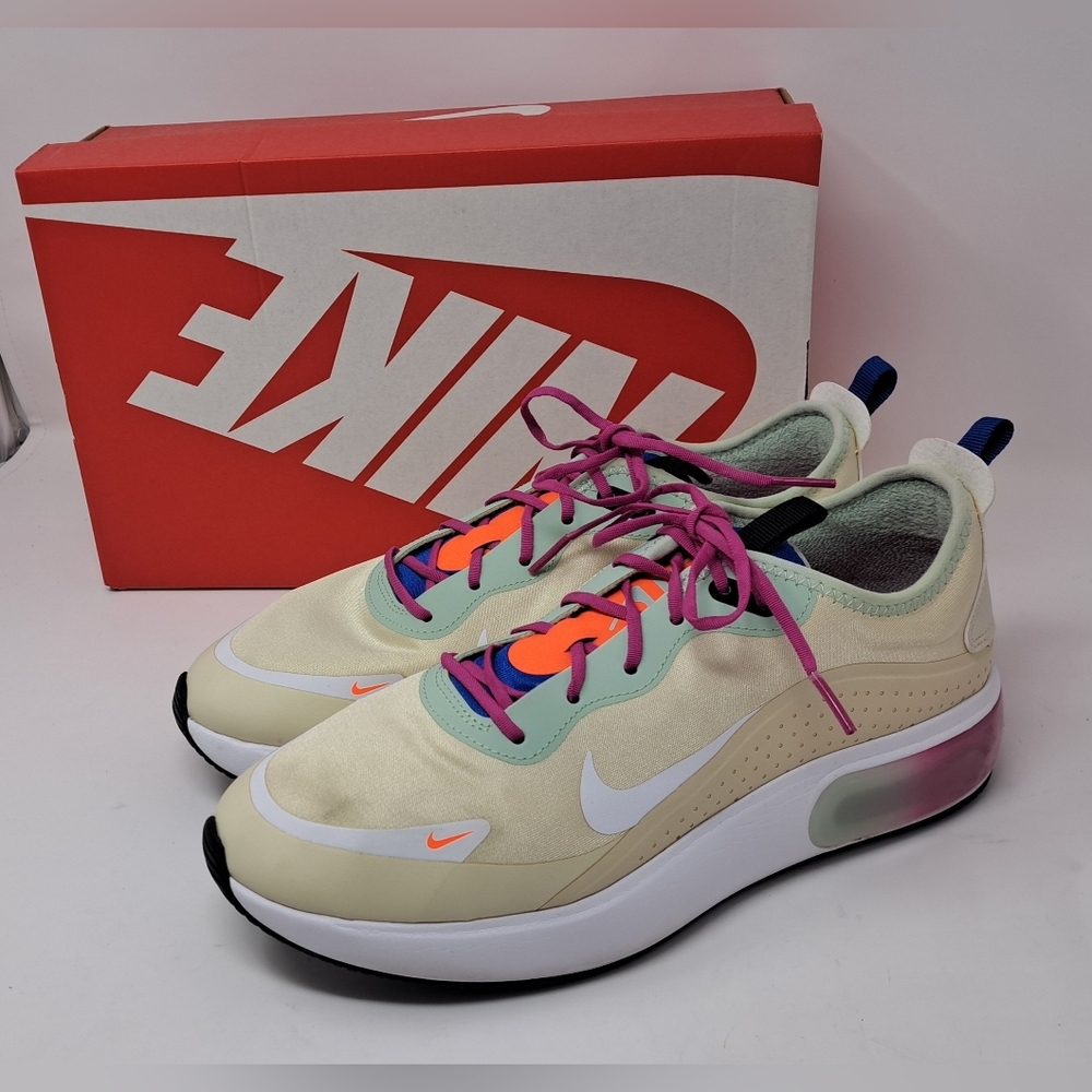 Nike Women's Air Max Dia Running Shoes Fitness CI3898 Fossil/Hyper Crimson 10 US
